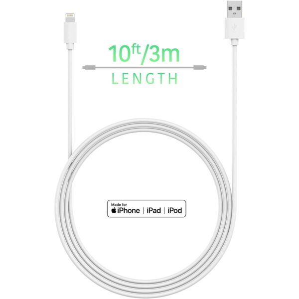 TalkWorks iPhone Charger Lightning Cable 10ft Long - Image 2